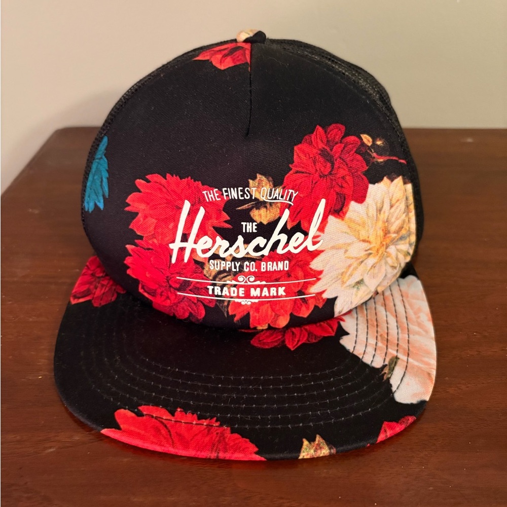 Herschel Floral Trucker Black Cap